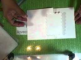 Decorate the panel as desired (inked pinewood planks embossing folder used here). Youtube Card Tutorials Swing Card Flip Card