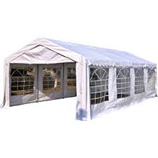 Quictent beige 10x20 ft carport heavy duty boat shelter canopy outdoor car tent. Outsunny Garden Gazebo Marquee Party Tent Wedding Portable Garage Carport Shelter Car Canopy Outdoor Heavy Duty Steel Frame Waterproof Rot Resistant 8m X 4m Garden Outdoors Carports