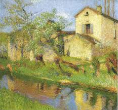 House On The Creek Painting Henri Martin Oil Paintings Painting Impressionism French Impressionist Painters