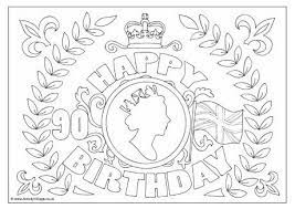 Download and print free happy 90th birthday coloring pages. Queen S 90th Birthday Colouring Page 2 Queen 90th Birthday Queen Birthday 90th Birthday