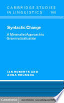 Syntactical changes in english dr. Syntactic Change A Minimalist Approach To Grammaticalization Ian Roberts Anna Roussou Google Books