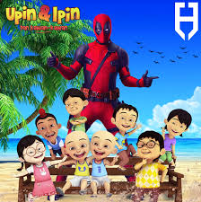 Ada satu episod, rumah dia terbakar. Hardy Art Upin Ipin X Deadpool