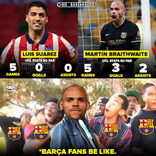Toutes les statistiques de martin braithwaite pour la saison 2020/2021: Barcaholics No Disrespect To Suarez Tho He Is Our Facebook