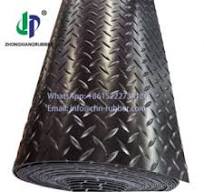 Diamond plate rubber mat roll -black rubber diamond plate 3mm