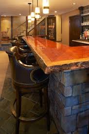 There's a huge selection of cool bars in singapore. Natural Wood Bar Top Design Ideas Pictures Remodel And Decor Basement Bar Designs Wood Bar Top Basement Bar
