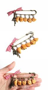 Teatime In Paris Artist Creates Food Inspired Accessories Handcrafted Cute Brooch With Realistic Miniature Past Paris Jewelry Safety Pin Jewelry Purse Charms