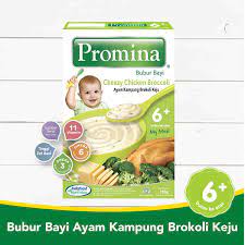 Bubur bayi ini mengandung 11 vitamin dan 5 mineral yang teksturnya juga lembut dan mudah untuk dicerna. Jual Promina 6 Ayam Kampung Brokoli Keju Bubur Bayi 120 G Terbaru Juni 2021 Blibli