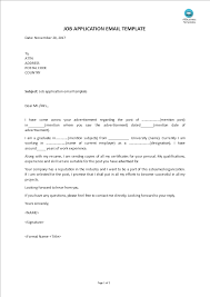 I applied for the position of job title via seek two weeks ago. Job Application E Mail Template Templates At Allbusinesstemplates Com
