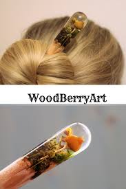 Resin And Wood Hair Stick For Women S Updo Hairaccessoriesforwomen Epoxyandwood Terrariumjewelry Hairbun Hai Hair Sticks Hair Accessories For Women Hair Pins