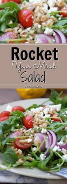 An Easy Fresh And Satisfying Arugula Rocket Leaves Farro Salad With A Simple Olive Oil And Lemon Dressing Rocke Healthy Recipes Raw Food Recipes Fun Salads