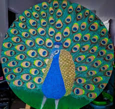 Governance over the network, staking and bonding. Peacock Dot Painting 90cm