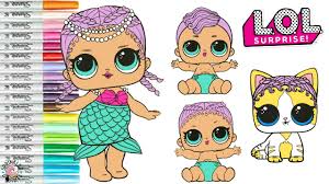 Prepare yourself for some coloring fun with complimentary printable coloring book. Merbaby Lol Doll Page 1 Line 17qq Com