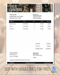 Invoice Template Printable Billing Form Wedding Etsy In 2020 Invoice Template Recipe Book Templates Template Printable