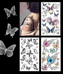 Butterfly tattoos are most often a symbol of freedom and change, and a 3d forearm tattoo allows you to enjoy that artwork easily. Amazon Com 3 Pack Sexy Butterfly Tattoo Lower Back Shoulder Neck Arm Temporary Tattoos Sexy Butterflies Beauty