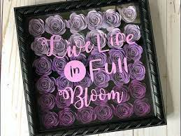 First, there's variety and the shades all go with each other. How To Make A 3d Paper Flower Shadow Box With Cricut Youtube Flower Shadow Box Shadow Box Gifts Diy Shadow Box