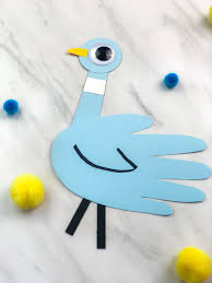 People want to know what is outside their world. Mo Willems Inspired Handprint Pigeon Craft For Kids