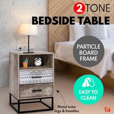 Check spelling or type a new query. Artiss Bedside Tables Drawers Side Table Wood Nightstand Storage Cabinet Unit