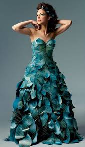 Good Night Posterous Paper Dress Recycled Dress Art Dress