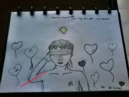Jantung gambar patah hati gambar png. Sketsa Lady In The Red