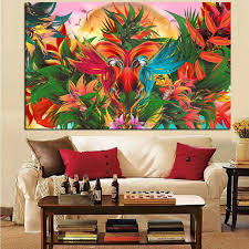 Learn about our shipping methods and charges here. Canvas Prints Pictures Framework 1 Piece Tropical Jungle Flowering Bird Of Paradise Paintings Home Decor Wall Art Parrot Poster Painting Calligraphy Aliexpress