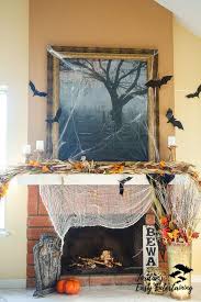 Halloween is known for ghoulish decorations, but they can be more stylish than scary. Spooky Fireplace Mantel Halloween Home Decoration Ideas Jordan S Easy Entertaining