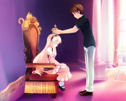 Anime Character Boy Putting Crown On Girl Sitting On Throne Hd Wallpaper Wallpaper Flare Image of library of chibi anime base png download png files. anime character boy putting crown on