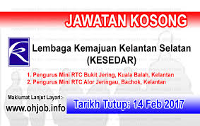~ semoga kamu sentiasa dimurahkan rezeki dan mendapat pekerjaan yang. Jawatan Kosong Lembaga Kemajuan Kelantan Selatan Kesedar 14 Februari 2017 Jawatan Kosong Kerajaan Swasta Terkini Malaysia 2021 2022