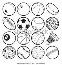 Image Result For Black And White Drawing Of Sports Balls Sports Coloring Pages Football Coloring Pages Coloring Pages To Print