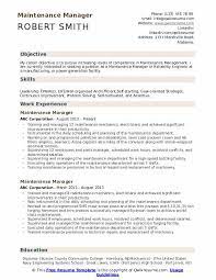 New jobs are added daily, so check back to find the next step in your five (5) years of increasingly responsible experience in park facility maintenance. Maintenance Manager Resume Samples Qwikresume