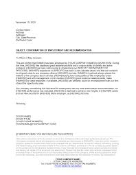 (l) declaration by the insured/claimant: Confirmation Of Employment And Letter Of Recommendation Template By Business In A Box