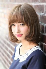 Kawaii Japanese Bob Hairstyle with Bangs