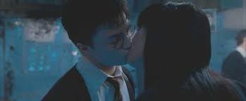 I'm sure it's not the way harry envisioned his first kiss with cho, and this is certainly not the way readers envisioned this kiss playing out on screen. Harry Potter The Order Of The Phoenix Harry And Cho S First Kiss Occurs After A Mistletoe Starts To Grow Above Them Suggesting The Room Of Requirement Is Fulfilling At Least One
