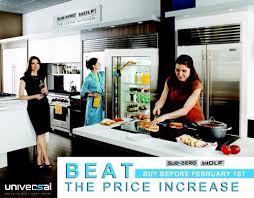 appliance price increases universal