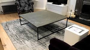 Christopher knight home abitha faux wood coffee table, canyon grey. Large Square Concrete Coffee Table