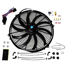 a team performance 16 electric radiator cooling fan wide s curved 10 blades thermostat kit 3000 cfm electric radiators electric radiator fan radiator fan