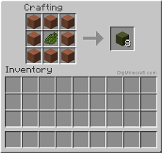 Move to the crafting table once more and add cactus green dye in the center cell and eight terracotta blocks in all remaining eight cells of 3*3 crafting grid as shown in image below. How To Make Green Terracotta In Minecraft