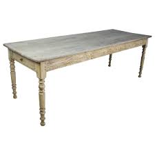 Antique French Bleached Oak Farm Table With Turned Legs And Two Drawers In 2020 Antique Dining Tables Antique Farm Table Dining Table