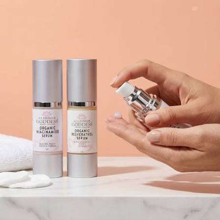 Niacinamide + Resveratrol Serum Duo – Pore Refining | Glimmer Goddess®