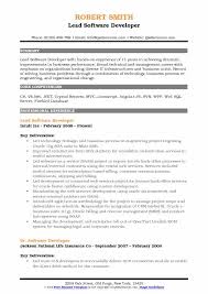 If you are a backend node.js developer with experience, please read on! Lead Software Developer Resume Samples Qwikresume