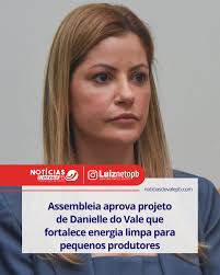 A deputada estadual Danielle do Vale comemorou a aprovação do Projeto de  Lei nº 976/2023, que institui a política estadual de incentivo à geração de  energia renovável para os pequenos produtores rurais
