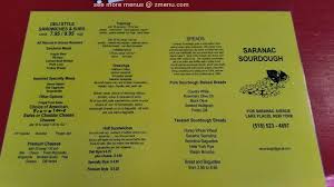 Much more authentic, close to how thai food when i would go to thailand, all things considered. Online Menu Of Saranac Sourdough Deli Restaurant Lake Placid New York 12946 Zmenu