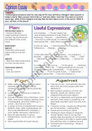 Opinion Essay Is Life Better Now Than A Hundred Years Ago Esl Worksheet By Vickyvar In 2020 Essay Writing Skills Writing Skills Persuasive Writing