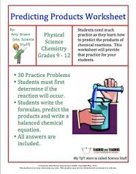 Predicting Products Of Chemical Reactions Chemical Reactions Teaching Chemistry Chemical Equation