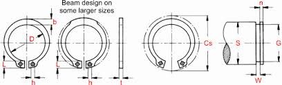 Internal Snap Ring Size Chart Inspirational Standard