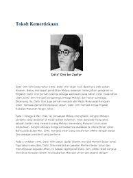 Ibarat kata pepatah melayu harimau mati meninggalkan belang, manusia mati meninggalkan nama. Tokoh Tokoh Kemerdekaan Malaysia