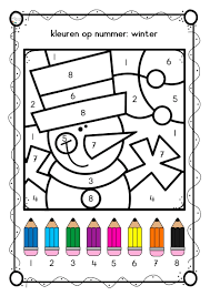 Bekijk de kleuren op nummer voor volwassenen kleurboeken! Kleuren Op Nummer Winter 3 Jufbijtje Nl