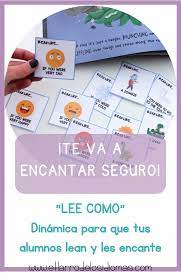 Lee Como Juego Para Fomentar La Lectura El Tarro De Los Idiomas Lectura Fomento A La Lectura Expresion Oral