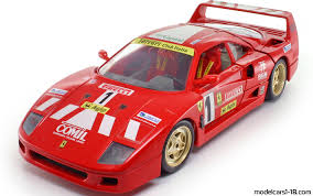 Fourteen were built, although only the first two, built for pozzi, were. 1987 Ferrari F40 Competizione Racing Car Bburago 1 18 Details