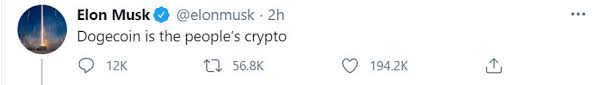 But the small cryptocurrency spiked 20% following the spacex ceo's weekend twitter antics. Xsgpsmbu6dxnqm