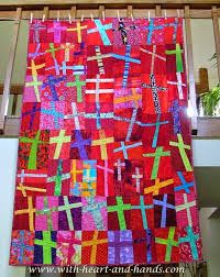 Crib sized quilt in muted pastels. Michele Bilyeu Creates With Heart And Hands Liberated Improvisational Quilting Free Pieced Blocks Letters Patterns And Tutorials